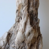 Treibholz Schwemmholz Driftwood 1 knorrirge Skulptur  48 cm 