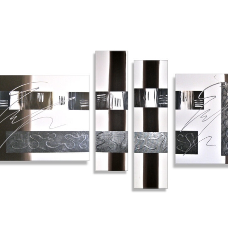 MK1 Art Bild Leinwand Abstrakt Kunst Malerei Acrylbild braun