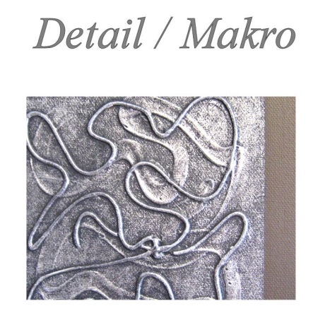 MK1 Art Bild Leinwand Abstrakt Kunst Malerei Acrylbild braun