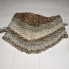 Reflektierendes Hundetuch Beige Braun Handarbeit Maße ca 13x80 cm
