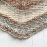 Reflektierendes Hundetuch Beige Braun Handarbeit Maße ca 13x80 cm