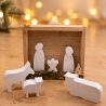 Krippe, moderne Weihnachtskrippe,Weihnachten,Wichteln,Mitbringsel
