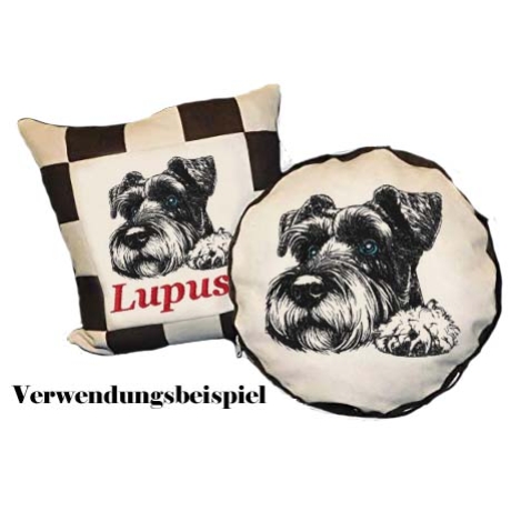 NEU Stickdatei Riesenschnauzer Silva Hund