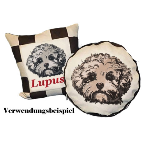 NEU Stickdatei Applikation Maltipoo Maxim