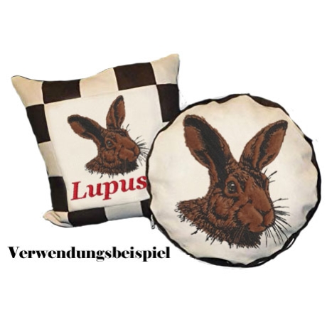 NEU Stickdatei Applikation Hase Gunther Lunachild