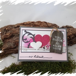 ♥ Glückwunschkarte  zur Hochzeit ♥