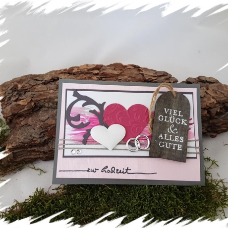 ♥ Glückwunschkarte  zur Hochzeit ♥