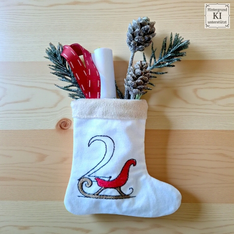 0042 –  Stickdateien Adventskalenderzahlen mit und ohne ITH