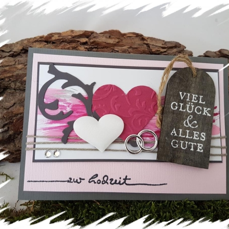 ♥ Glückwunschkarte  zur Hochzeit ♥