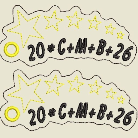 Ferberline Stickdatei ITH Anhänger Sternsinger 2026