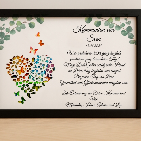 Personalisiertes Kommunion Geschenk für Jungen und Mädchen