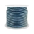 1m Lederband rund Ø2mm eisblau metallic Designer Qualität DQ