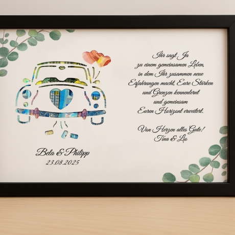 Hochzeitsgeschenk personalisiert Geldgeschenk Hochzeit Brautpaar 