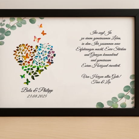Hochzeitsgeschenk personalisiert Geldgeschenk Hochzeit Brautpaar 