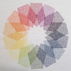 Regenbogen Flächenmuster 01 - 19.35x19.28 cm