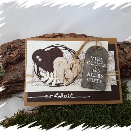 ♥ Glückwunschkarte  zur Hochzeit ♥