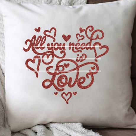 All You need is Love Plotterdatei SVG DXF FCM