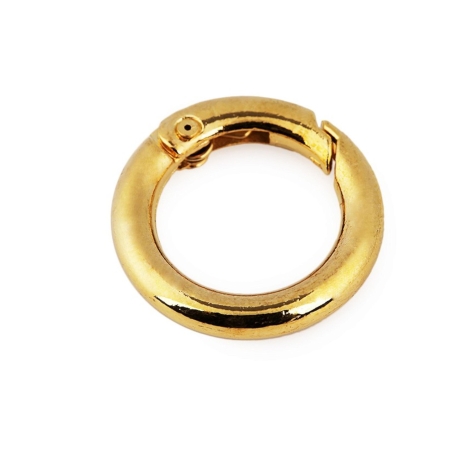 Karabiner Ring 16mm Gold Silber Schwarz