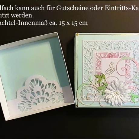 Geschenkschachtel + Hochzeitskarte + Geldfach Geldgeschenk Hochze