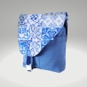 Umhängetasche Damen-Jeanstasche-blaue Tasche-handmade-Stofftasche