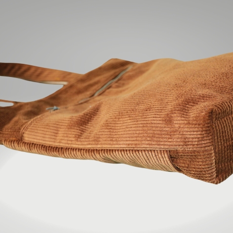 Einkaufstaschen/Cordbeutel/Cord Taschen/totebag/Stoffbeutel/braun