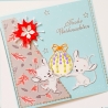 Weihnachtskarte frohe Weihnachten Festtag-Karte für Kinder süß