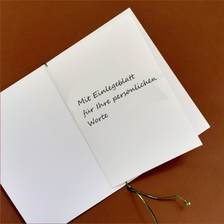 Weihnachtskarte frohe Weihnachten Festtag-Karte Weiß-Grün Oval