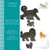 Baby Shower Savanne Tiere Set-Formen, fünf verschiedene Varianten