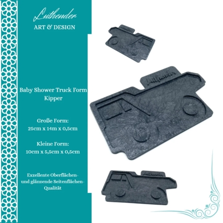 Baby Shower Silikonform Truck Formen, verschiedenen Varianten
