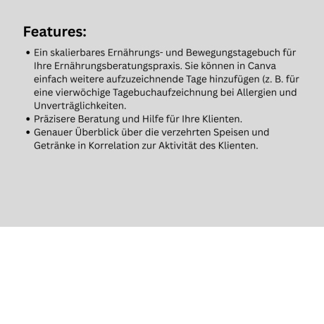Ernährungs- u. Bewegungstagebuch + Essverhalten-Checkvorlage