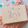 Erinnerungsbox Regenbogen Einschulung Geburt Geburtstag Taufe