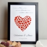 personalisiertes Geldgeschenk - Herzen - zur Hochzeit