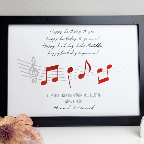 Personalisiertes Geldgeschenk zum Geburtstag - Geburtstagslied