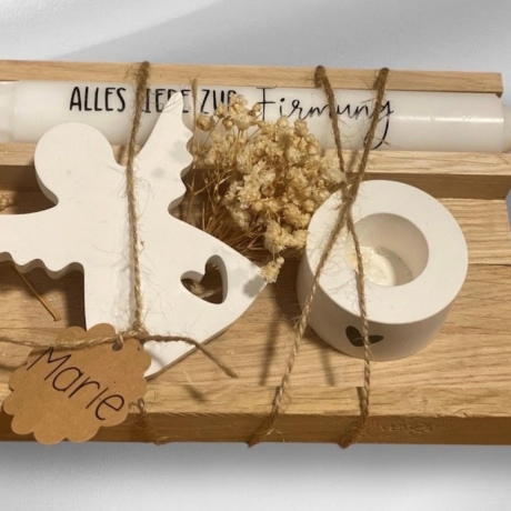 Firmung Geldgeschenk , Geschenkset Firmung , Kerze zur Firmung 
