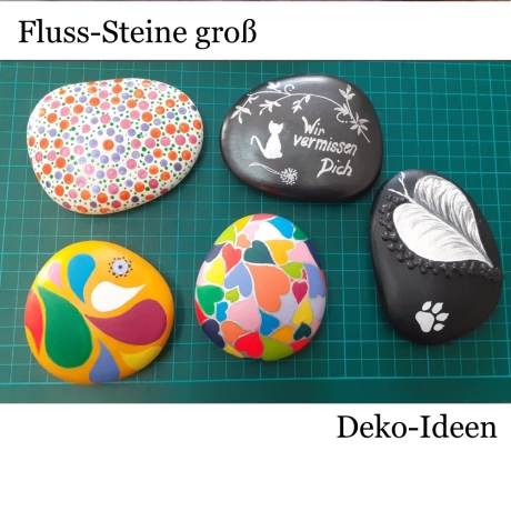 3er-Set Herz-Stein Gipssteine selber verzieren Rohling Deko-Stein
