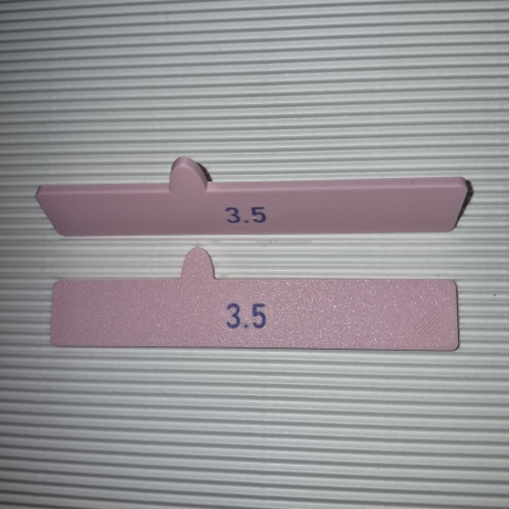 Tiefenguide, Rollerguide für Polymer Clay, 2,0-6,0mm, Länge 11cm