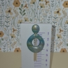 Statement Ohrringe „Faux Apatit“ in Teal/Gold - Edle Apatit-Optik