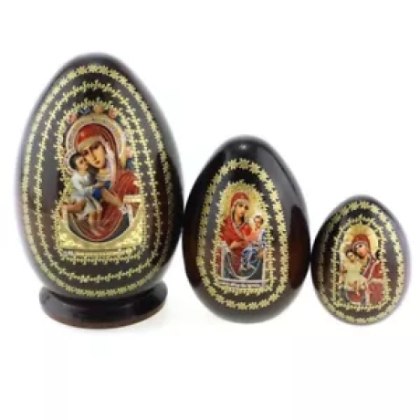 Matroschka MG von Zschiriwitskaya, 3er Set, 13 cm, neu