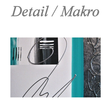 MK1 Art Bild Leinwand Abstrakt Kunst Malerei Acrylbild Türkis