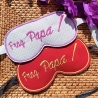 Schlafmaske Stups kleine Nasen 6x Stickdatei Text und Blanko