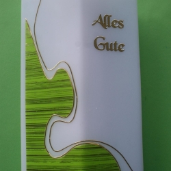 3014 Geburtstagskerze rautenförmig grün