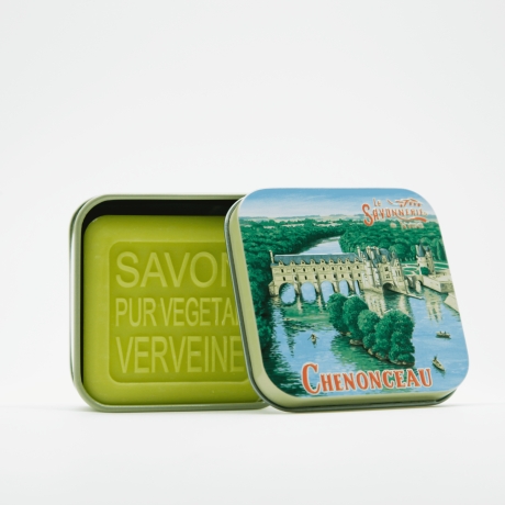 1 Designer-Dose Schloss Chenonceau mit Bio Seife 