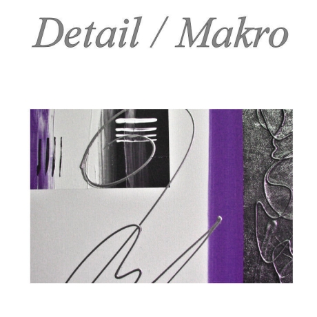 MK1 Art Bild Leinwand Abstrakt Kunst Malerei Acrylbild lila weiß