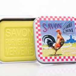 Designer-Dose Hahn/Coquelle + 1 Bio-Seife 100 g