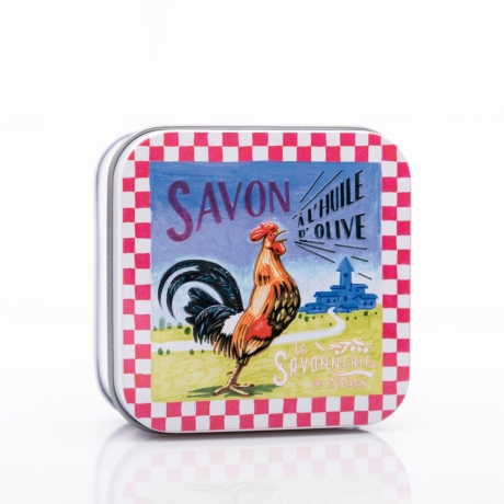 Designer-Dose Hahn/Coquelle + 1 Bio-Seife 100 g