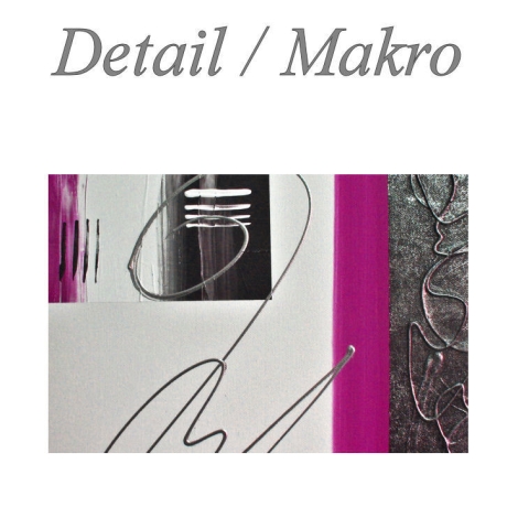 MK1 Art Bild Leinwand Abstrakt Kunst Malerei Acrylbild pink weiß