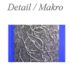 MK1 Art Bild Leinwand Abstrakt Kunst Malerei Acrylbild blau weiß