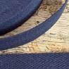 Gurtband uni Fischgrät Design 30 mm dunkelblau 