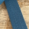 Gurtband uni Fischgrät Design 30 mm petrol 