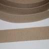 Gurtband Baumwolle 30 mm beige Baumwoll-Gurtband